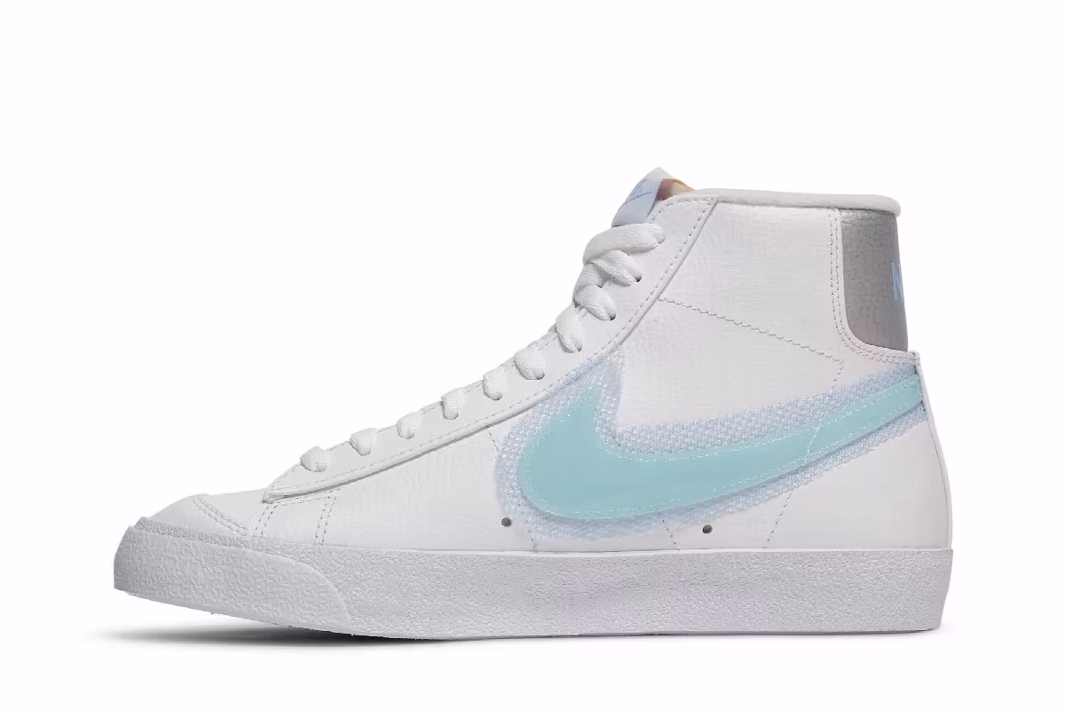 Nike Women's Blazer Mid White Glacier Blue, view 4