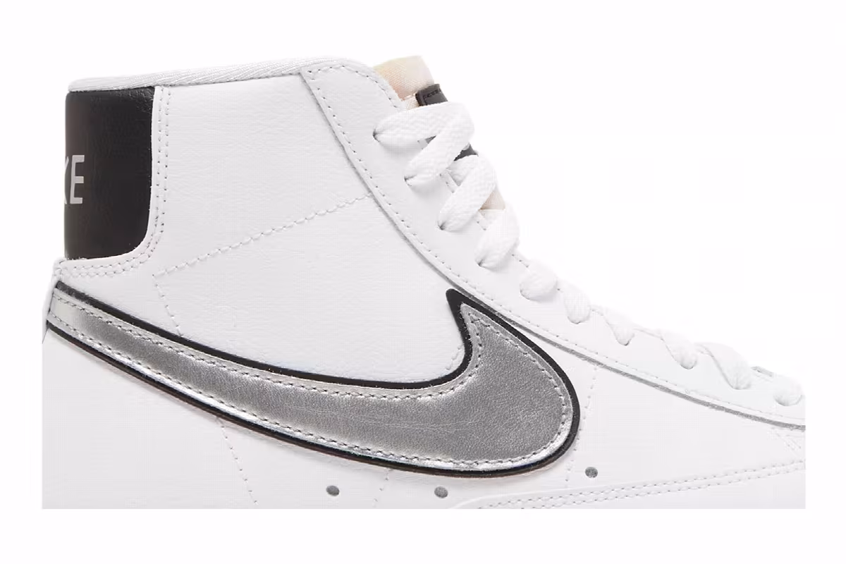 Nike Women's Blazer Mid White Metallic Silver, view 3