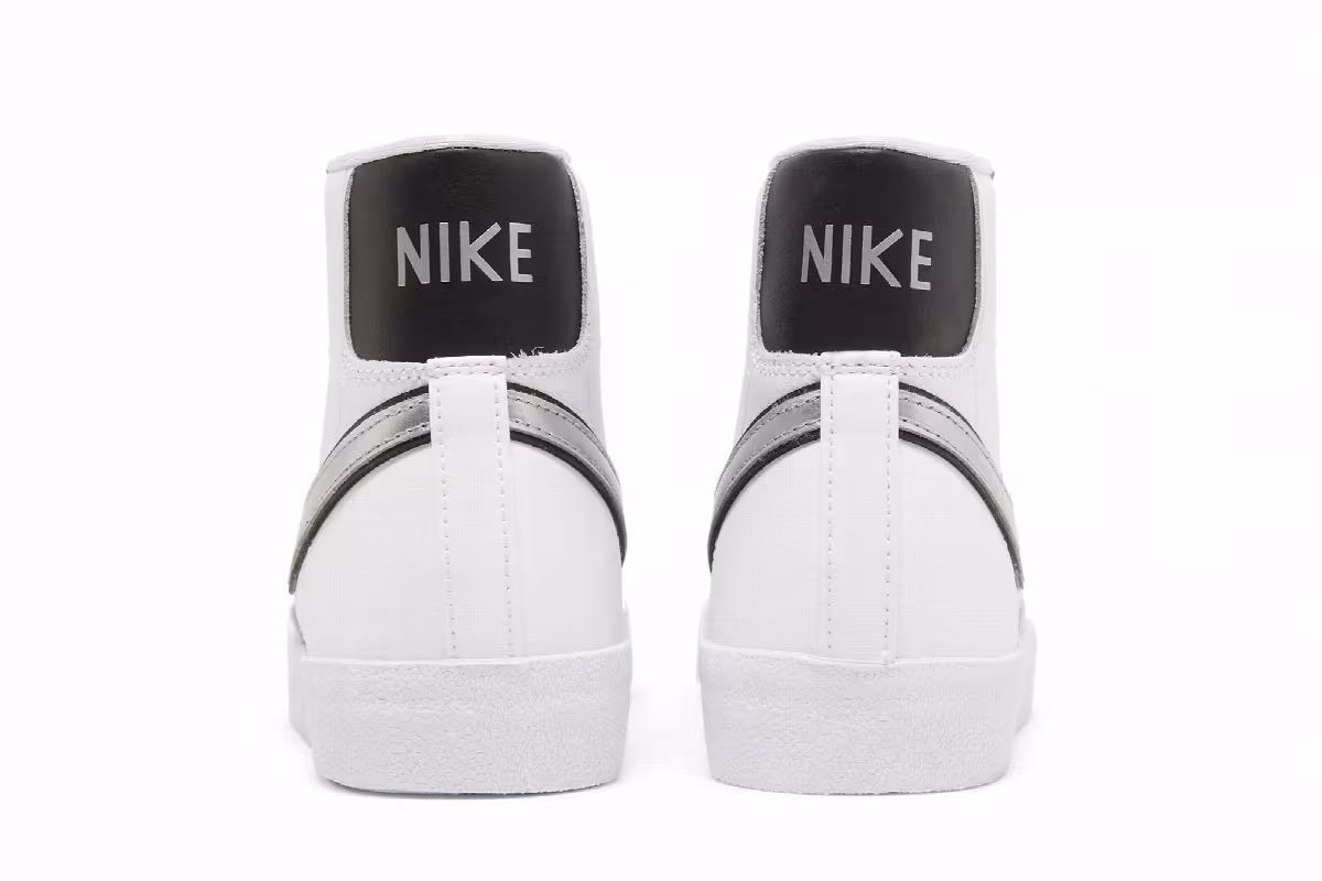 Nike Women's Blazer Mid White Metallic Silver, view 7