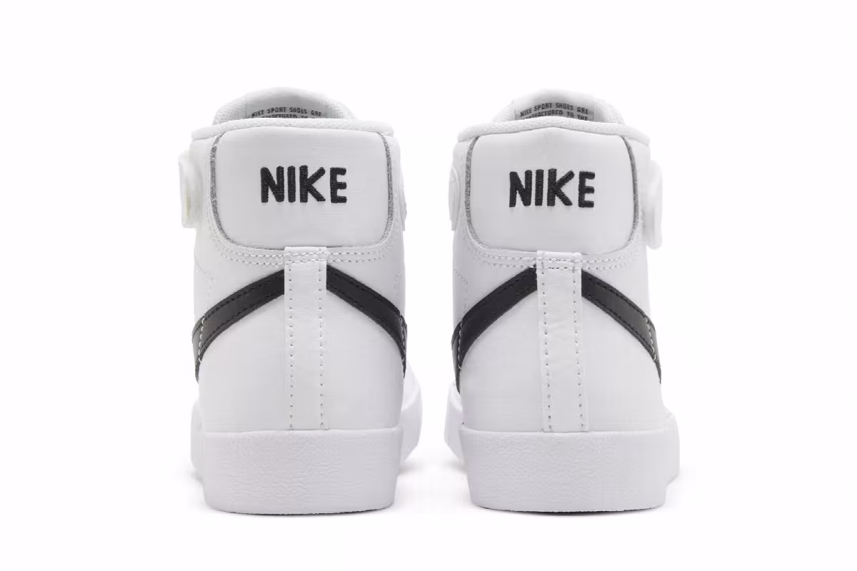 Nike Blazer Mid White Black, view 7