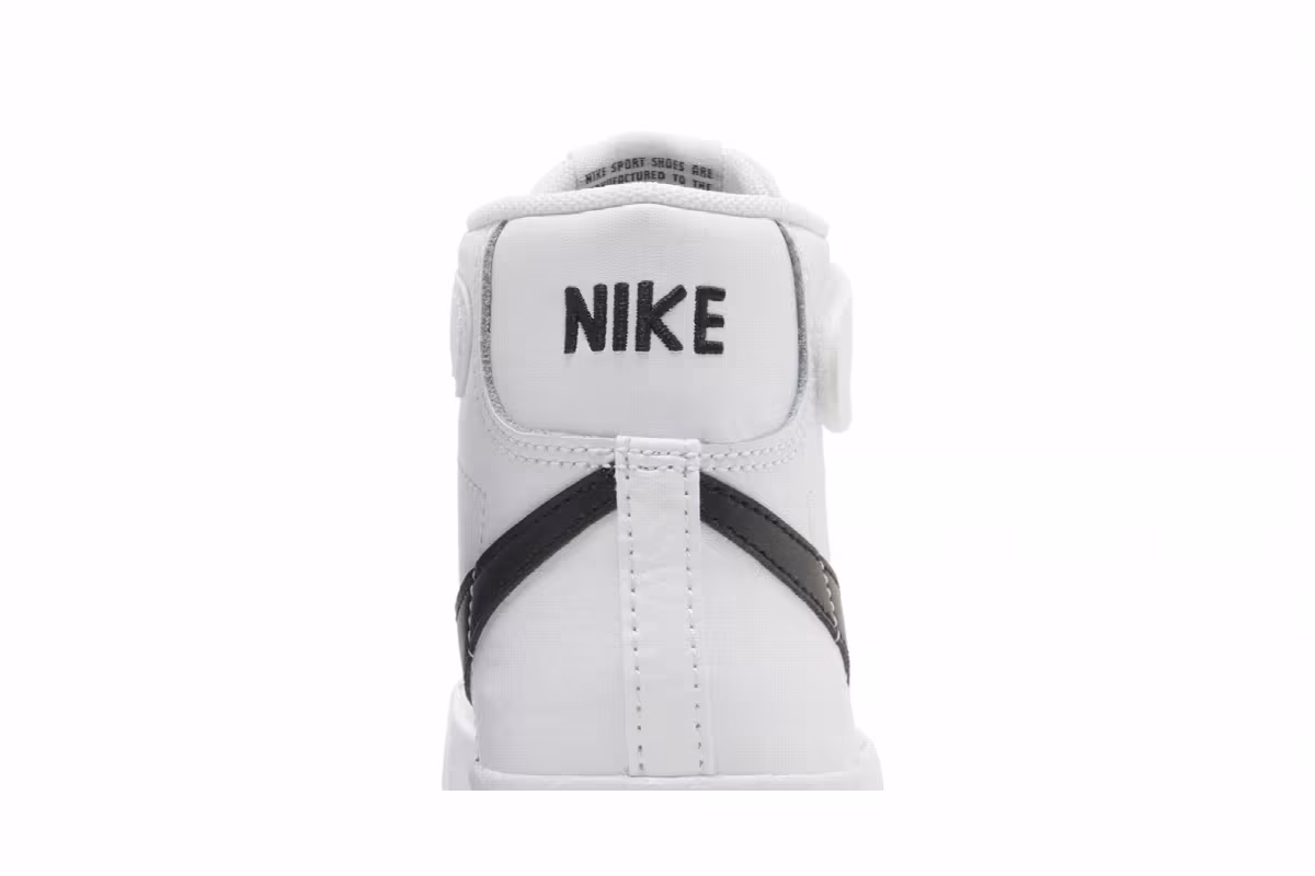 Nike Blazer Mid White Black, view 8