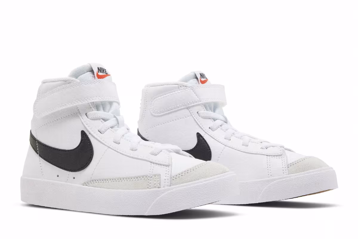 Nike Blazer Mid White Black, view 9