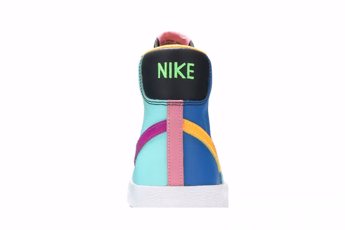 Nike Blazer Mid GS Aurora Purple Orange, view 8