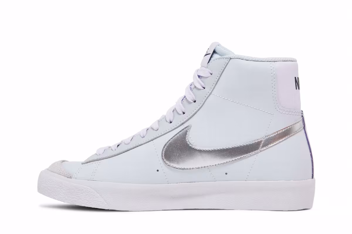 Nike Blazer Mid Platinum Grape Metallic Silver, view 4