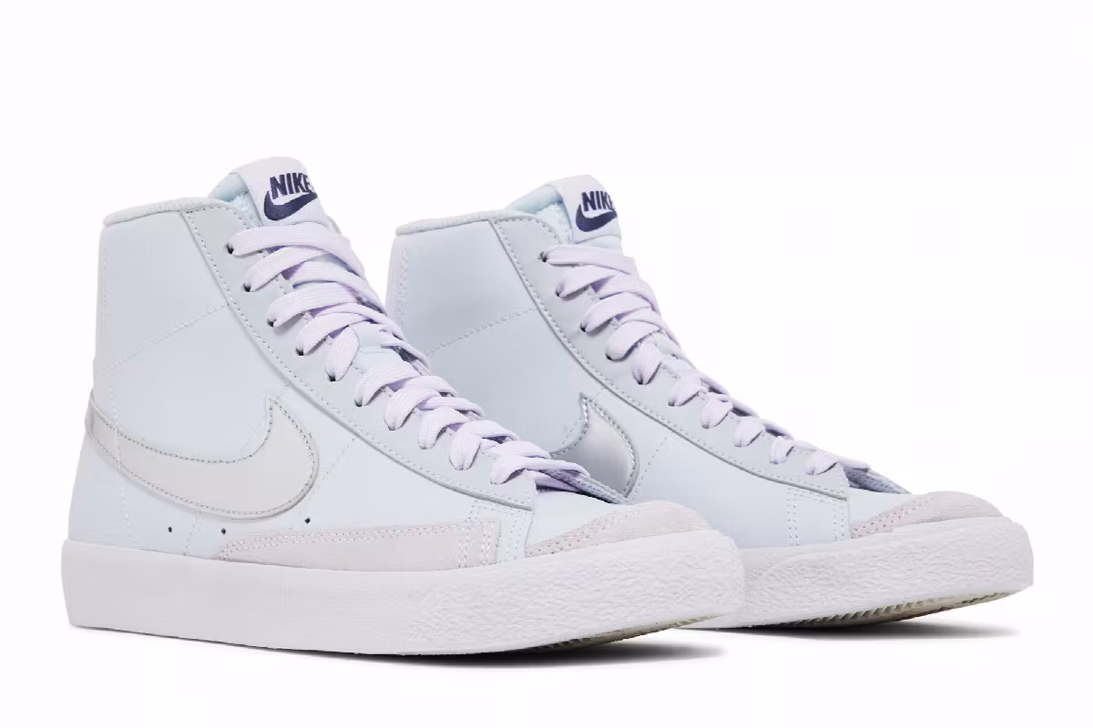 Nike Blazer Mid Platinum Grape Metallic Silver, view 9