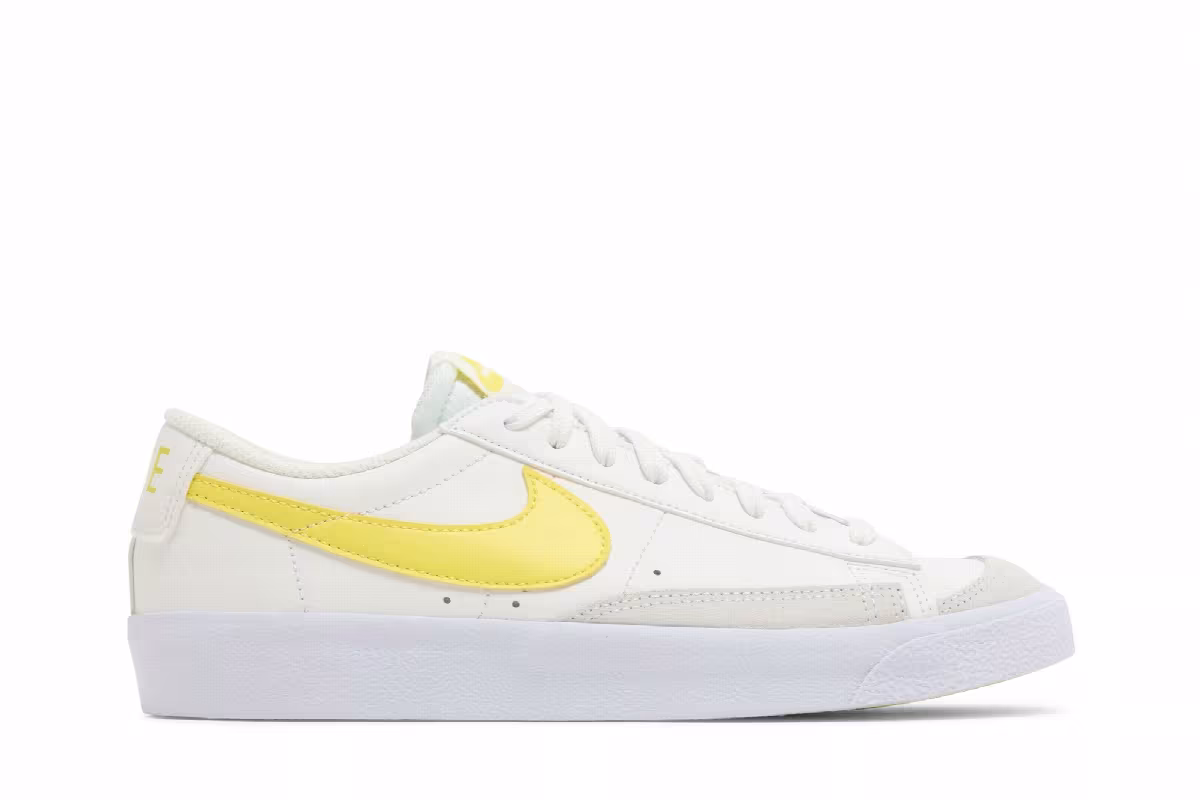 Nike Blazer Low White Opti Yellow, view 2