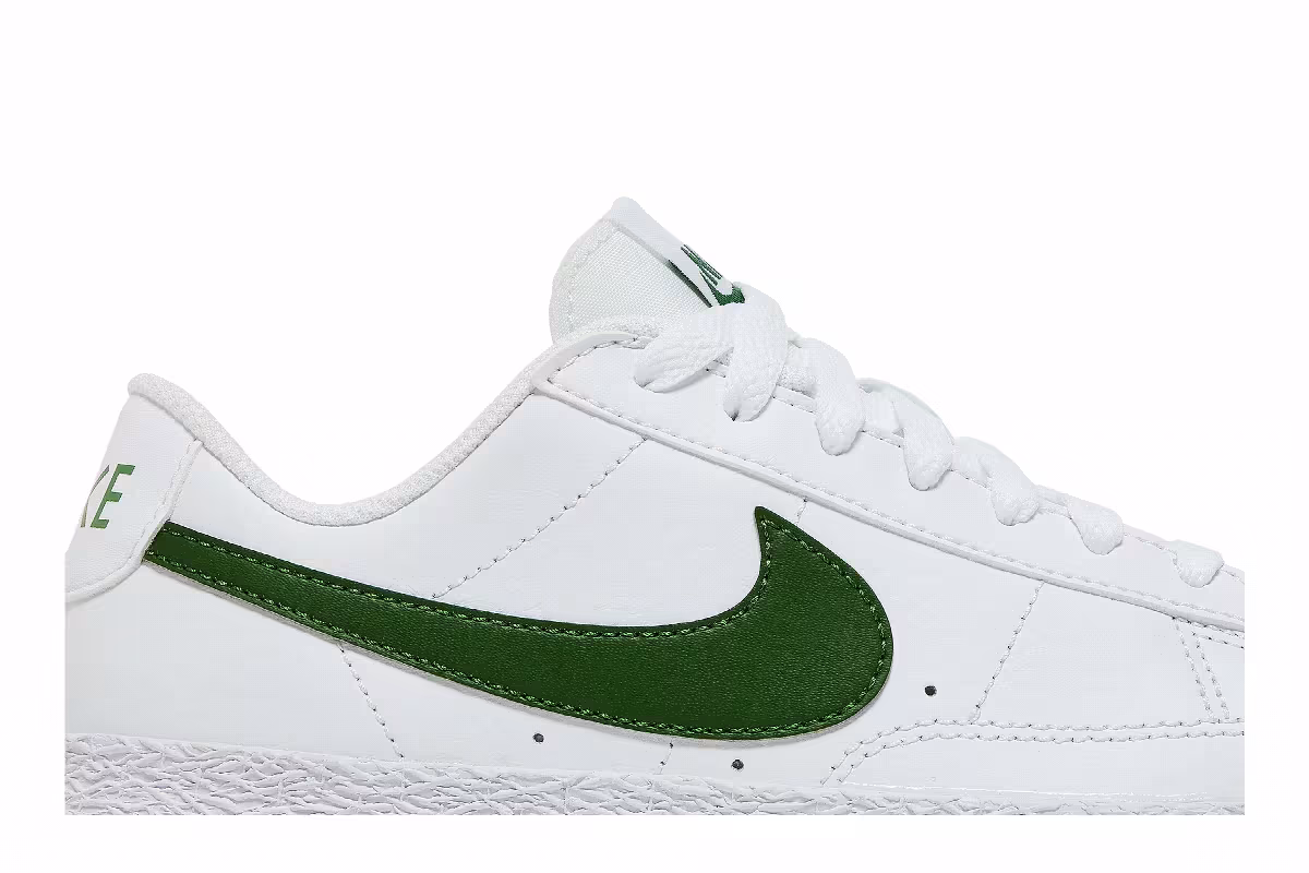 Nike Blazer Low GS White Forest Green, view 3