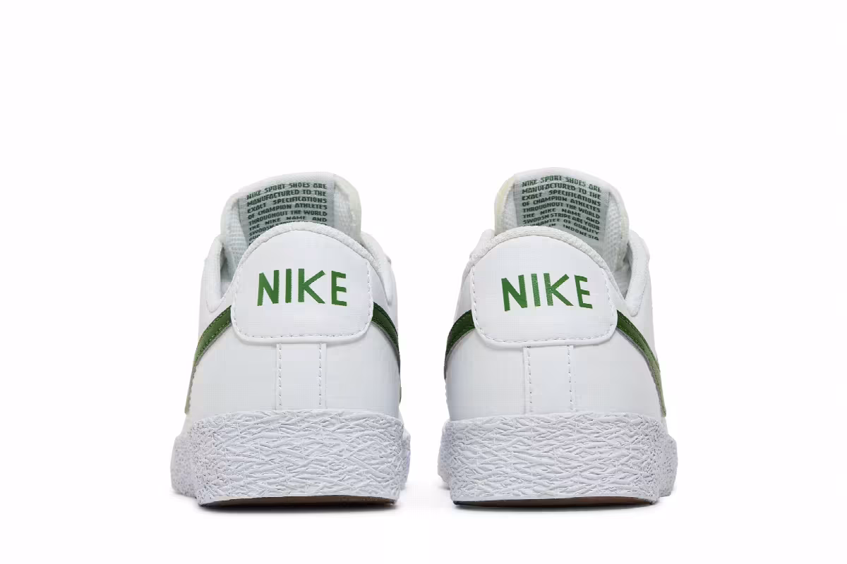 Nike Blazer Low GS White Forest Green, view 7