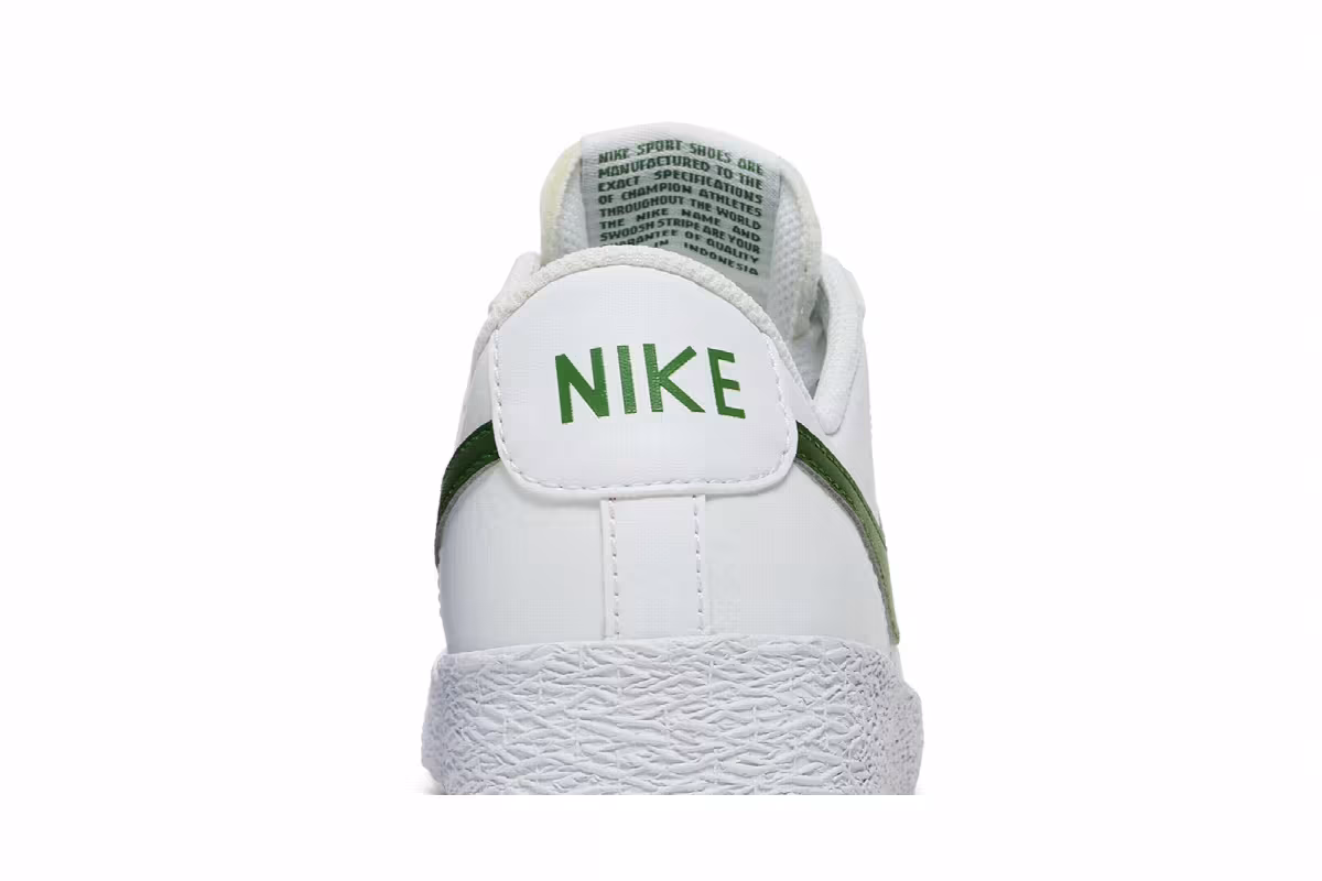 Nike Blazer Low GS White Forest Green, view 8
