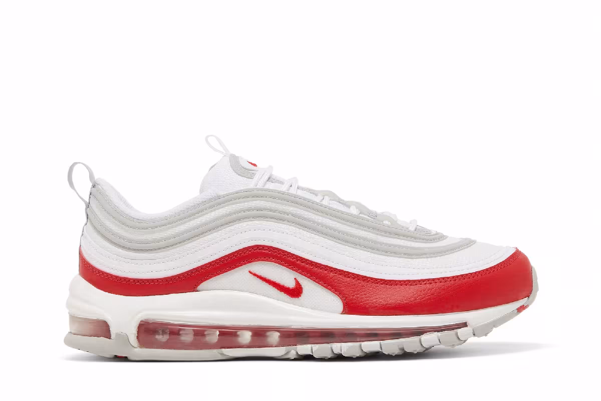 Nike Air Max 97 White University Red, view 2
