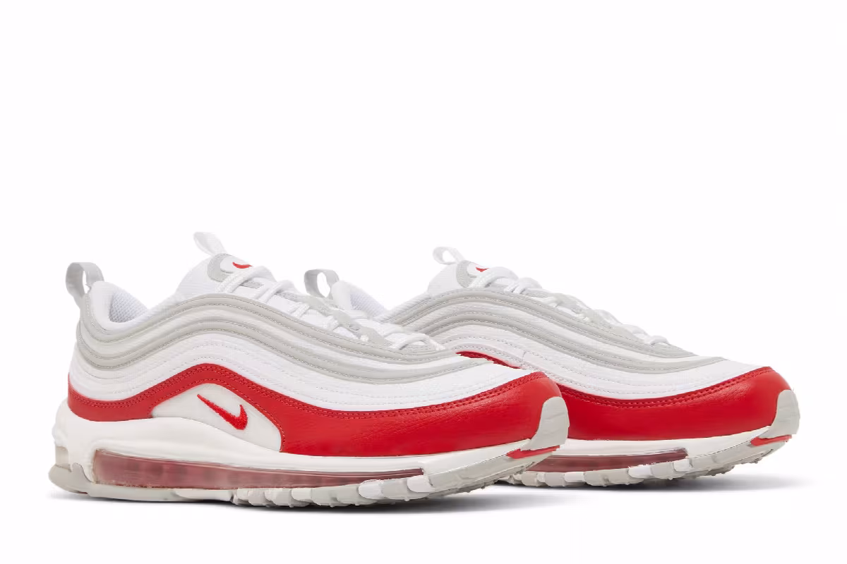 Nike Air Max 97 White University Red, view 9