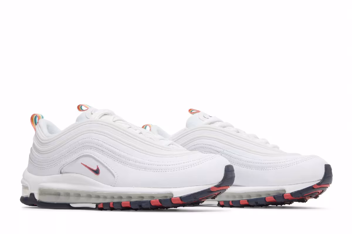 Nike Women's Air Max 97 White Multi, view 9