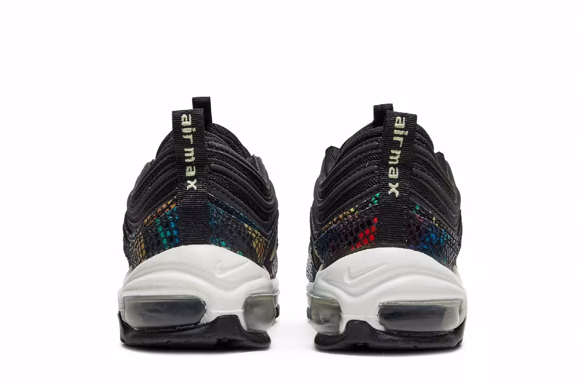 Nike Women's Air Max 97 SE Rainbow Snake, view 7