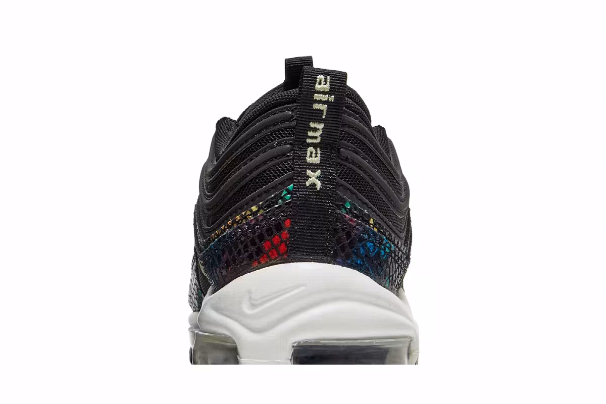 Nike Women's Air Max 97 SE Rainbow Snake, view 8