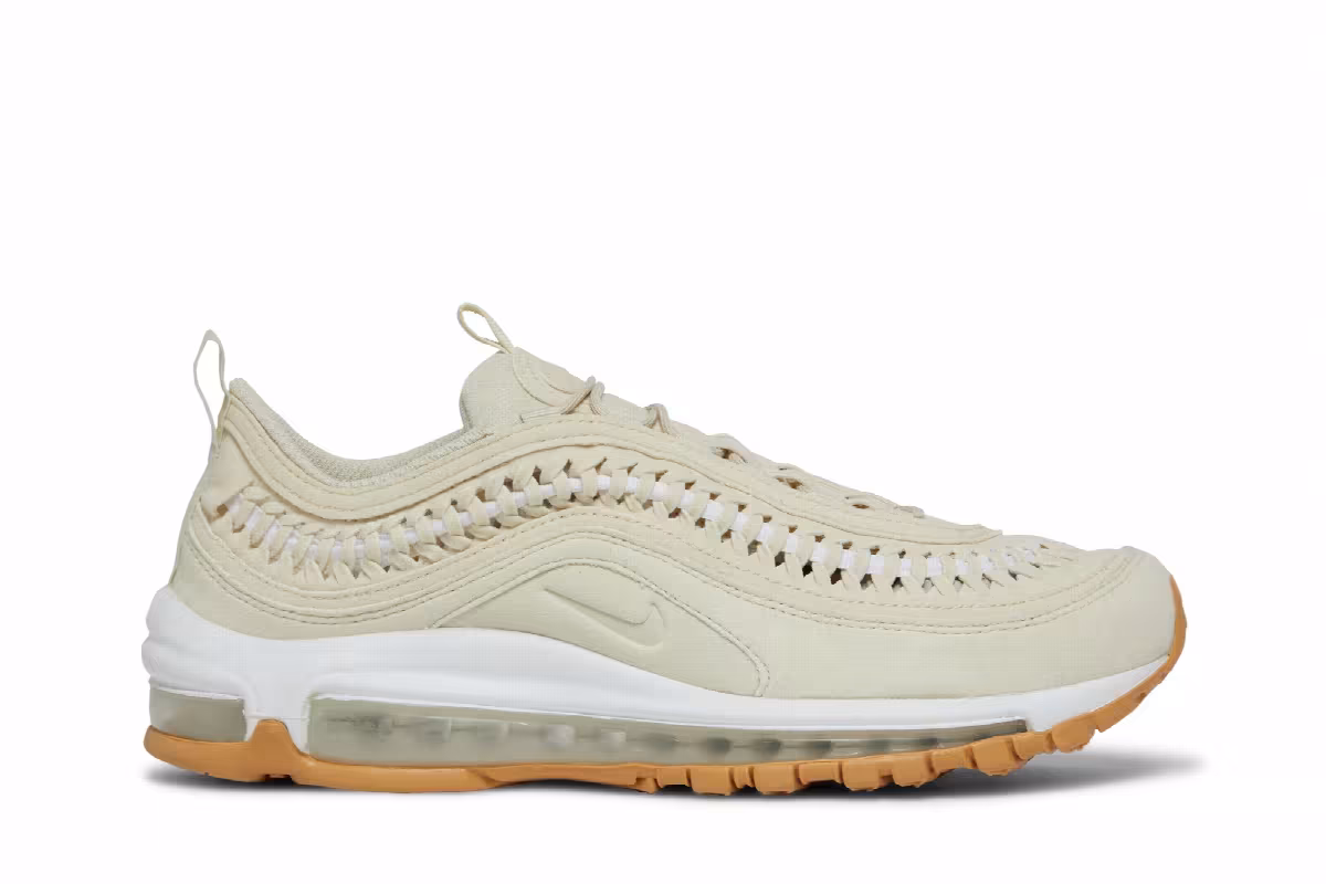 Nike Women's Air Max 97 LX Woven Fossil, view 2