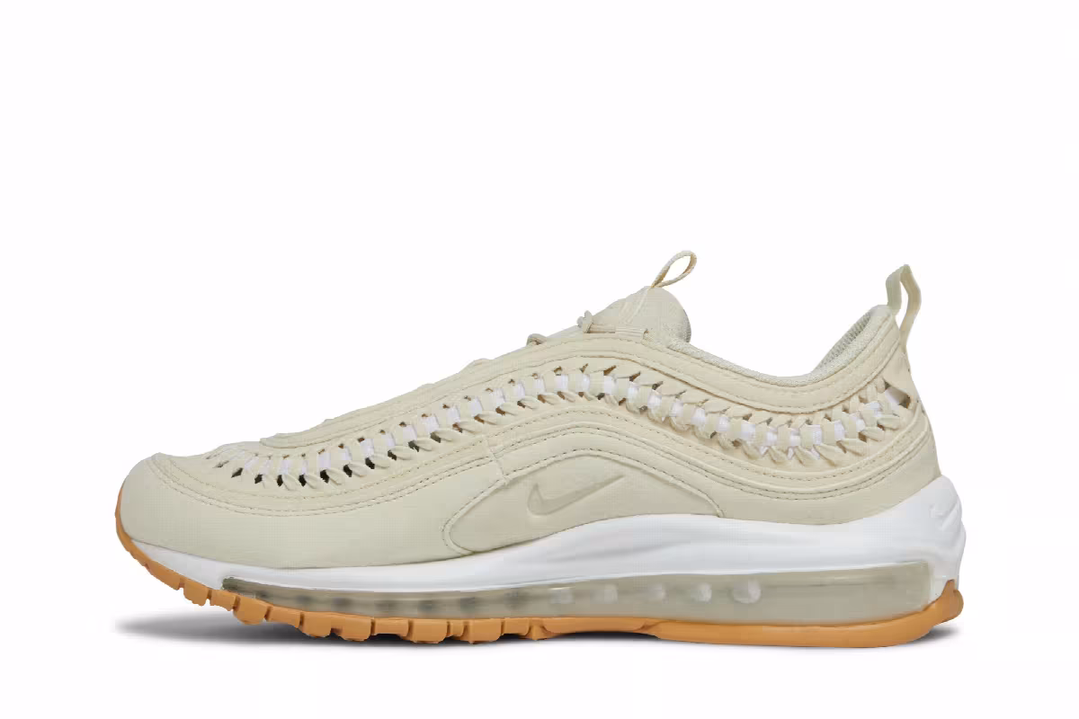 Nike Women's Air Max 97 LX Woven Fossil, view 4