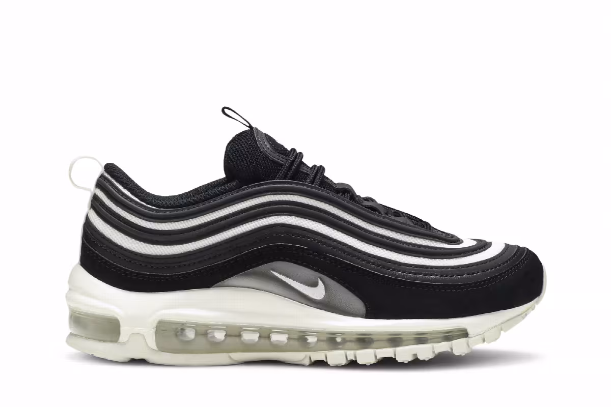Nike Women's Air Max 97 Black Platinum, view 2