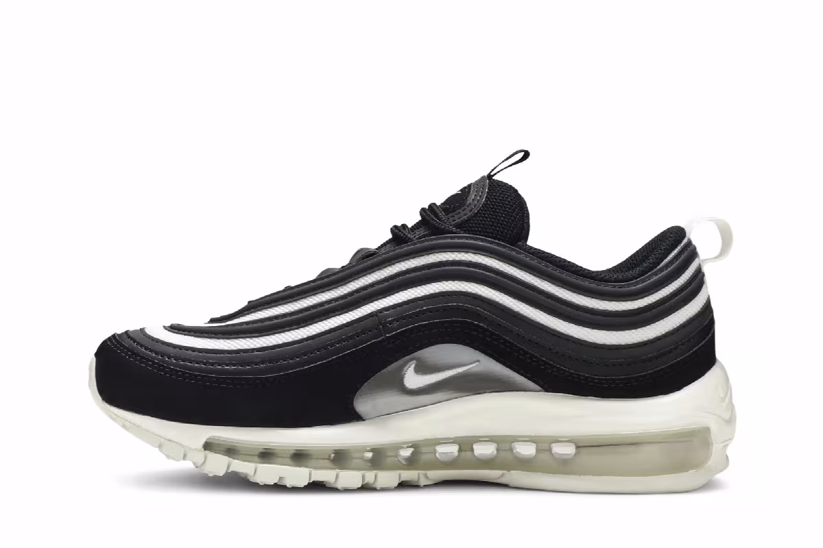 Nike Women's Air Max 97 Black Platinum, view 4