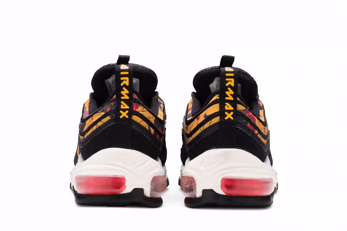 Nike Women's Air Max 97 SE Gold Floral, view 7