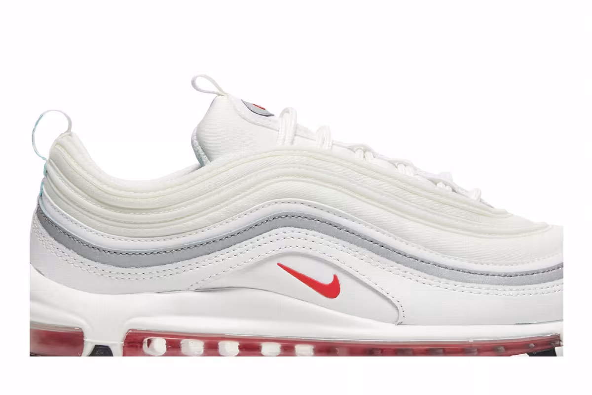 Nike Women's Air Max 97 White Siren Red, view 3