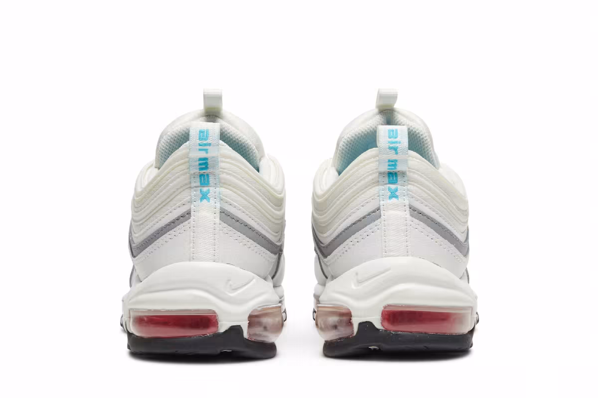 Nike Women's Air Max 97 White Siren Red, view 7