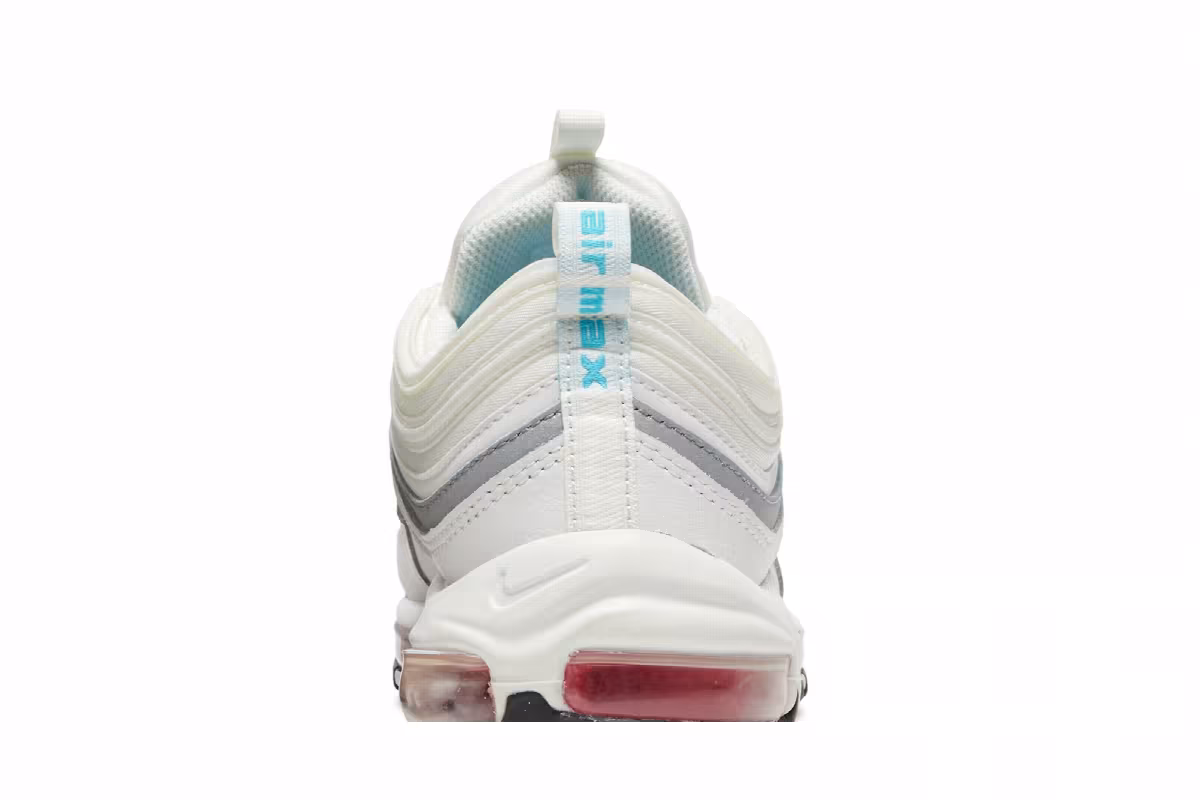 Nike Women's Air Max 97 White Siren Red, view 8