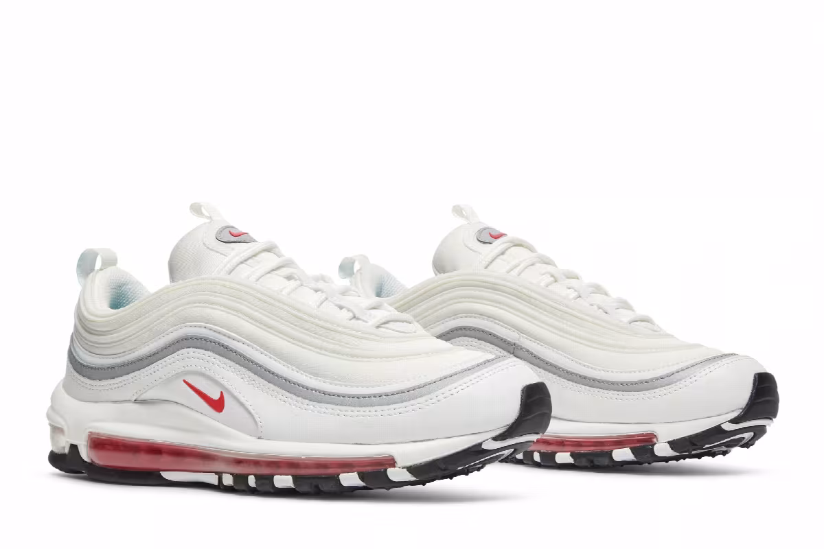 Nike Women's Air Max 97 White Siren Red, view 9
