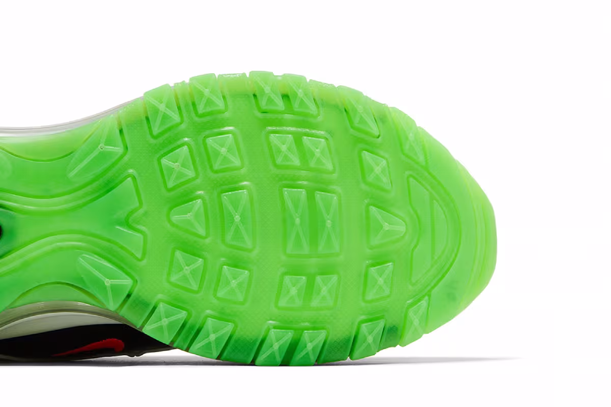 Nike Air Max 97 GS Black Green, view 6