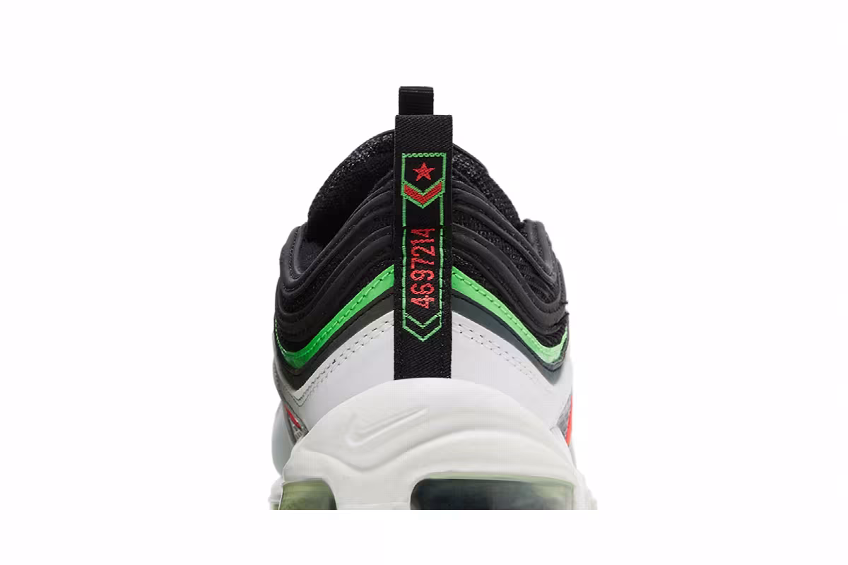 Nike Air Max 97 GS Black Green, view 8