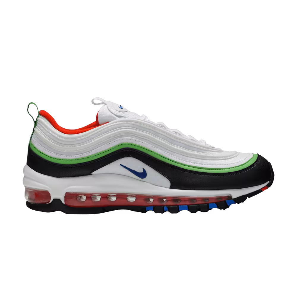 Nike Air Max 97 GS White Royal Green Nebula