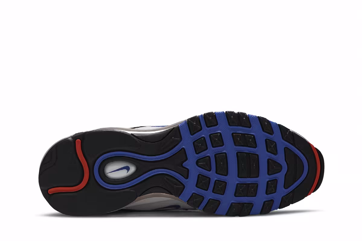 Nike Air Max 97 GS White Royal Green Nebula, view 5
