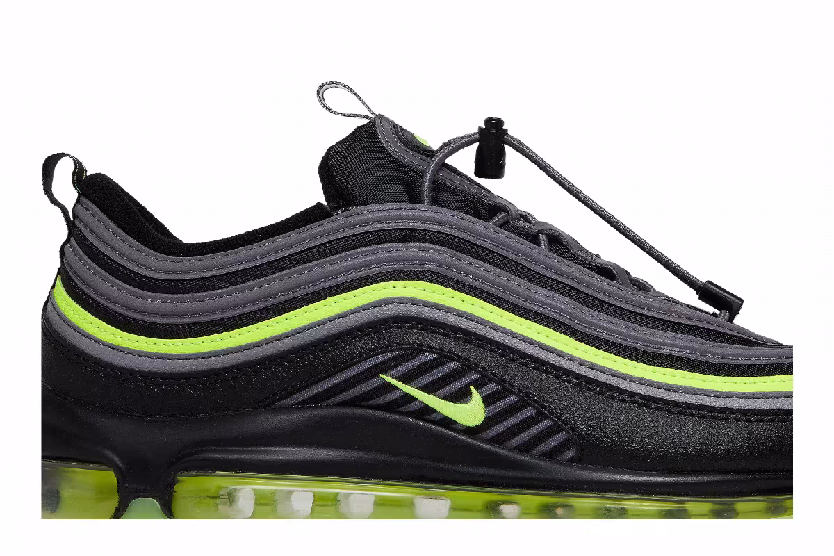Nike Air Max 97 HZ GS Black Volt, view 3