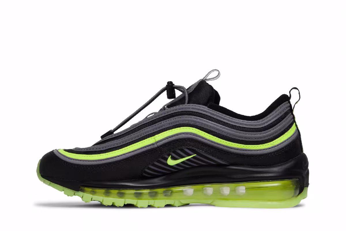 Nike Air Max 97 HZ GS Black Volt, view 4