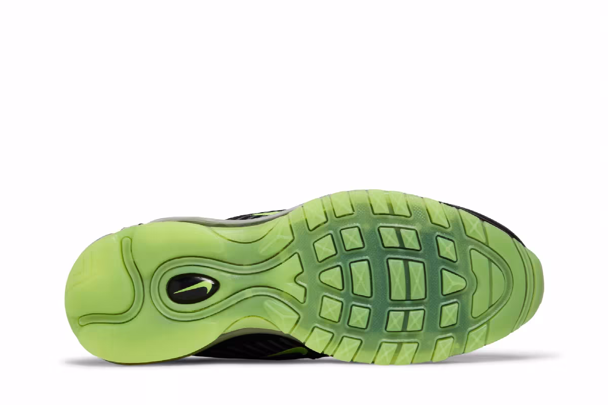 Nike Air Max 97 HZ GS Black Volt, view 5
