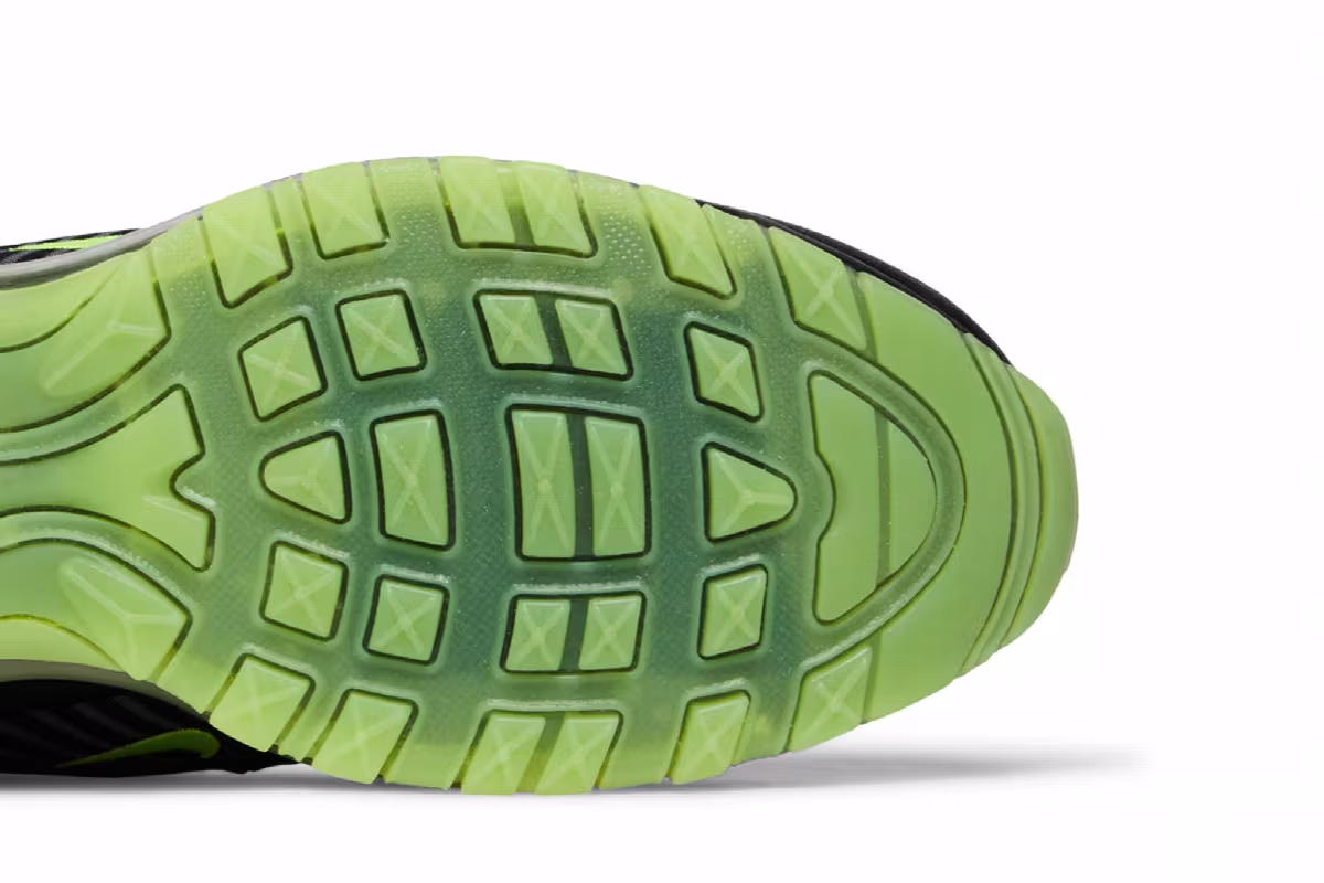 Nike Air Max 97 HZ GS Black Volt, view 6
