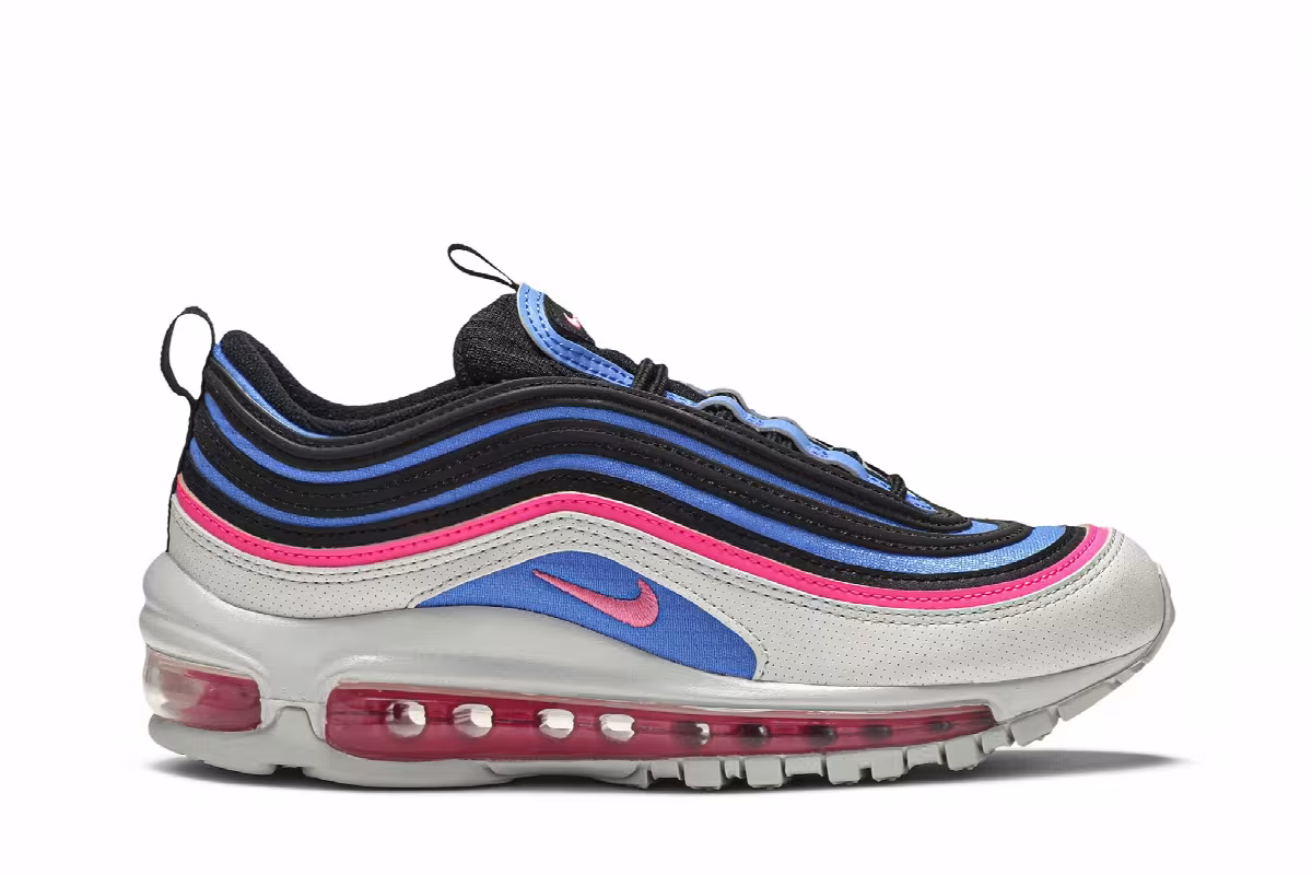 Nike Air Max 97 GS Platinum Blue Pink, view 2
