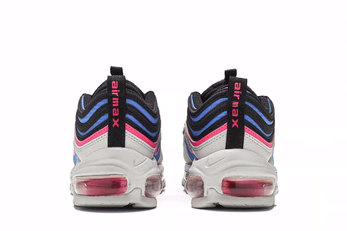 Nike Air Max 97 GS Platinum Blue Pink, view 7