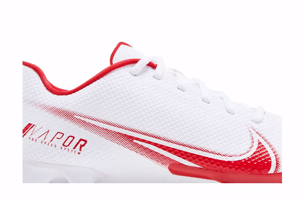 Nike Vapor Edge Speed 360 White University Red, view 3