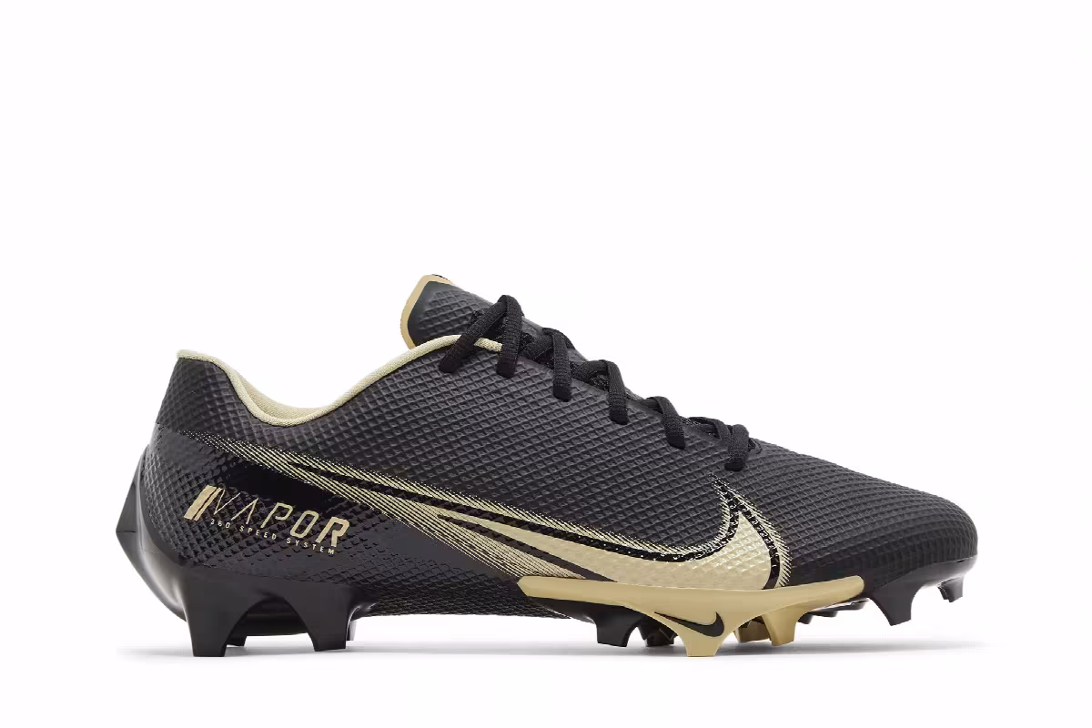 Nike Vapor Edge Speed 360 Black Vegas Gold, view 2