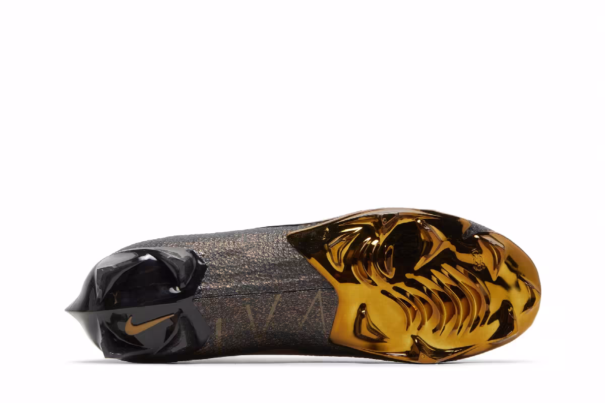 Nike Vapor Edge Elite 360 Flyknit Black Metallic Gold, view 5