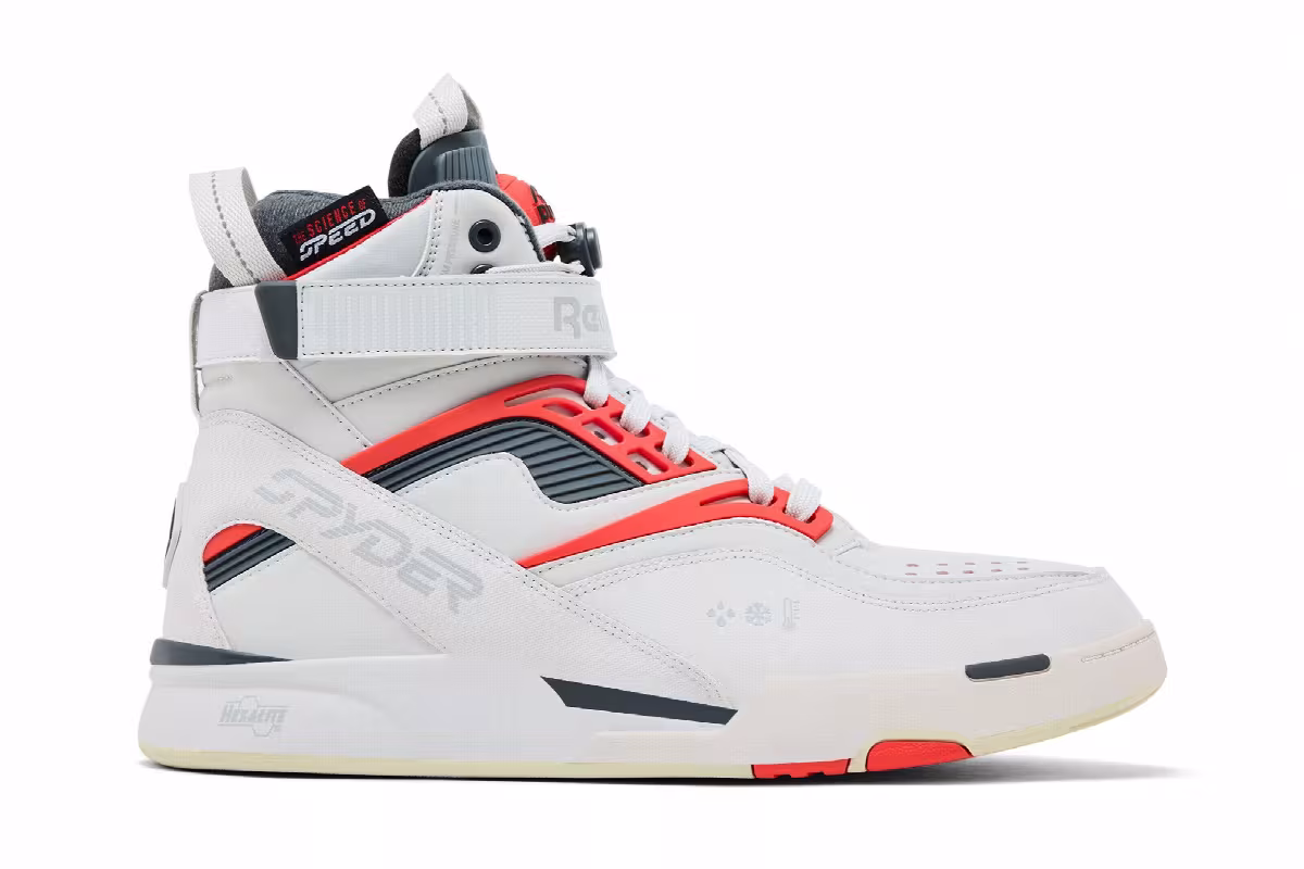 Spyder x Reebok Pump TZ Pure Grey Canton Red, view 2