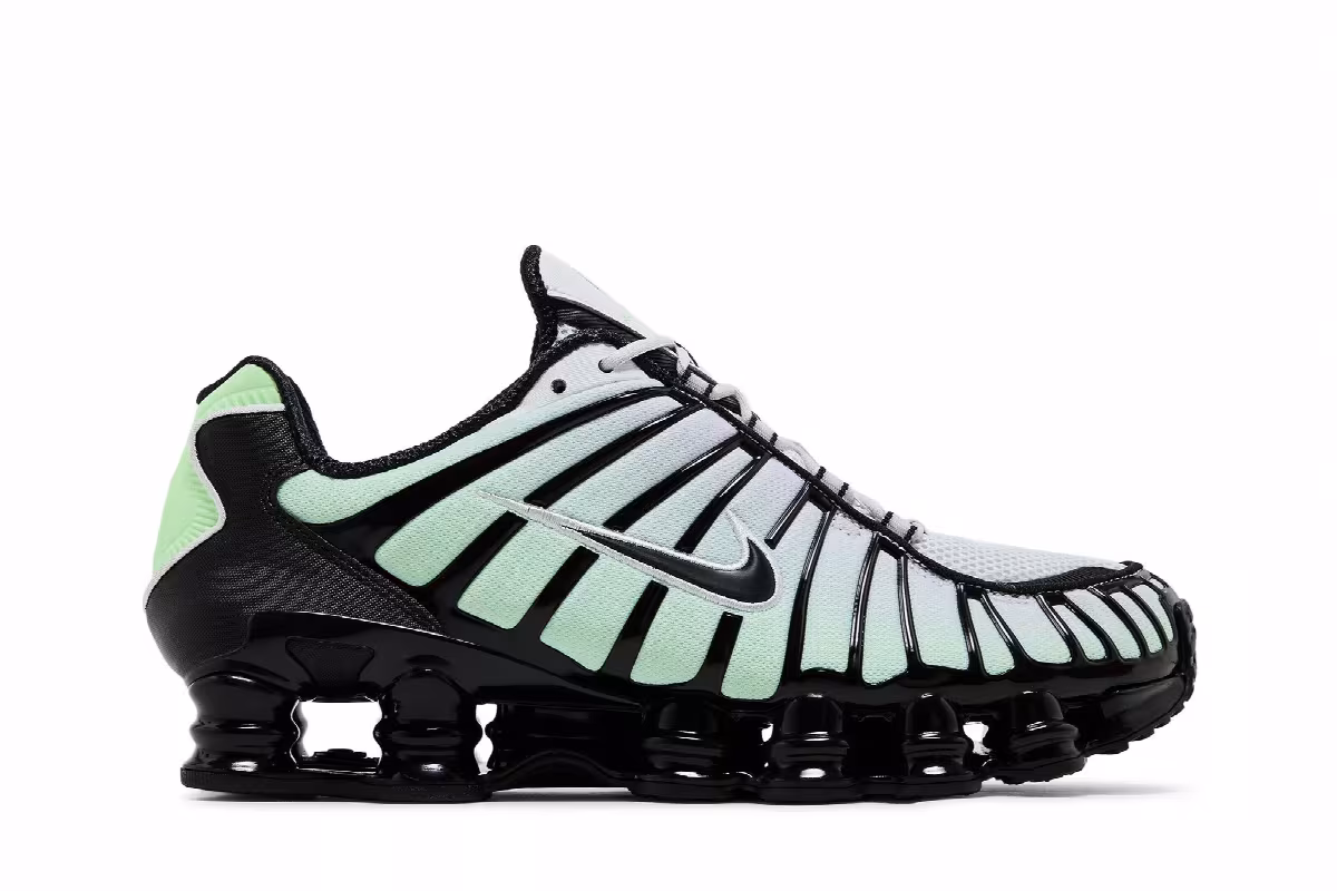 Nike Shox TL Vapor Green Black, view 2