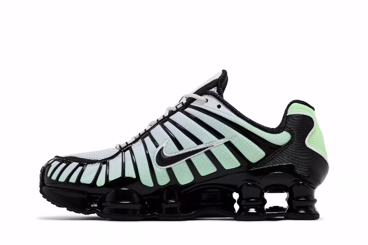 Nike Shox TL Vapor Green Black, view 4