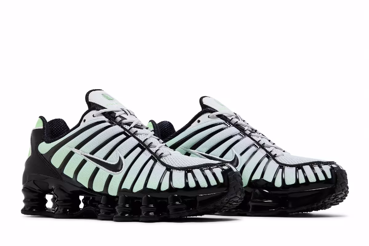 Nike Shox TL Vapor Green Black, view 9