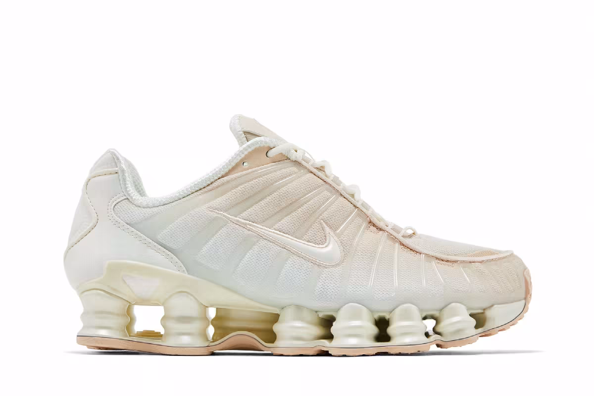 Nike Women's Shox TL Pearl White Particle Pink, view 2
