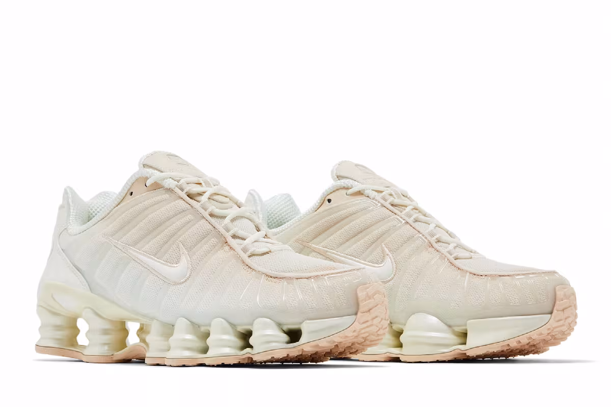 Nike Women's Shox TL Pearl White Particle Pink, view 9