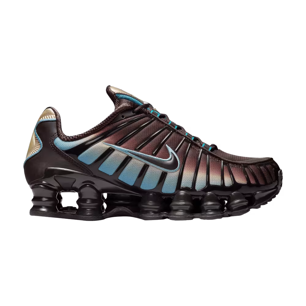 Nike Women's Shox TL Velvet Brown Denim Turquoise