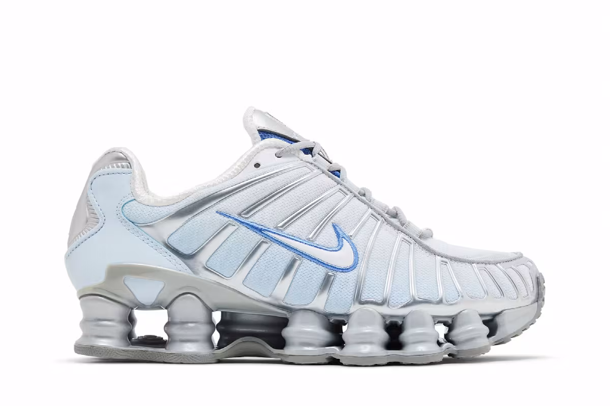 Nike Women's Shox TL Metallic Platinum Blue Tint, view 2