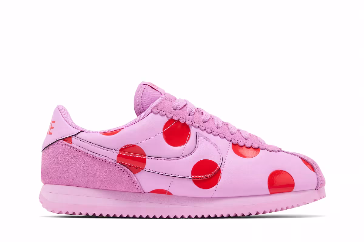 Nike Women's Cortez Polka Dots Light Magenta, view 2