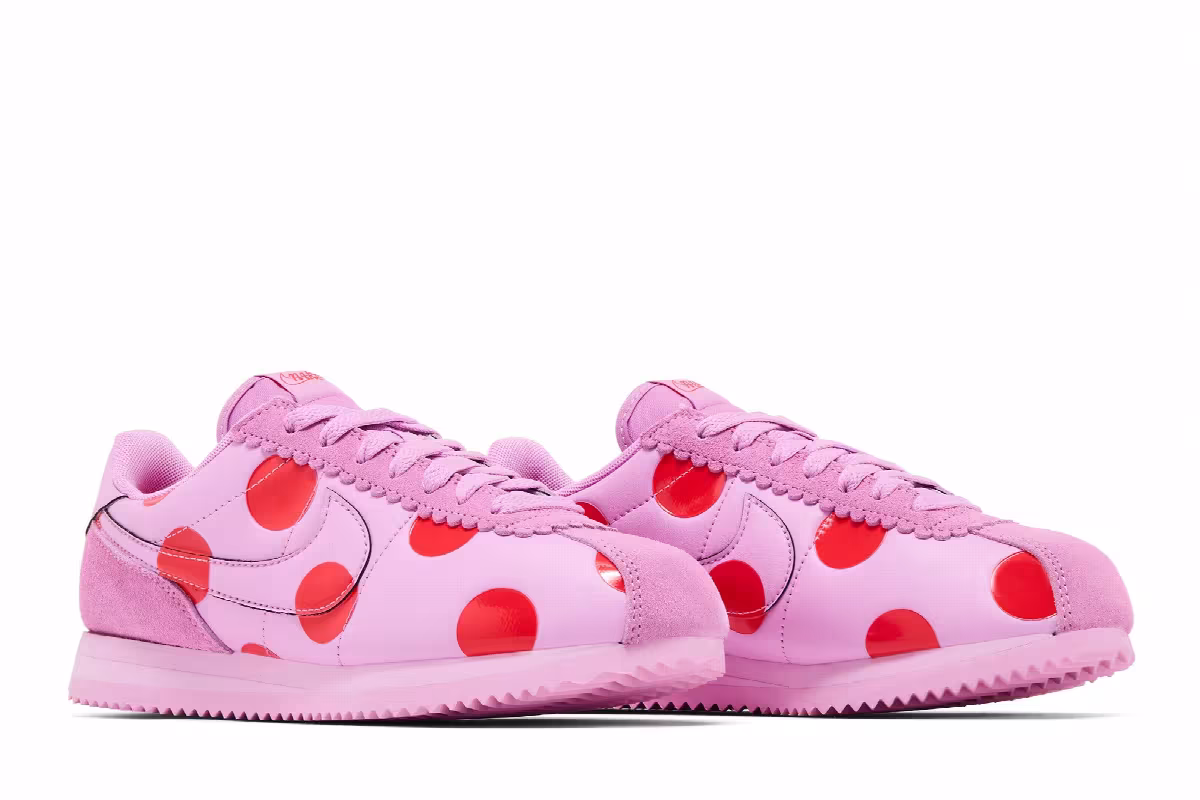 Nike Women's Cortez Polka Dots Light Magenta, view 9